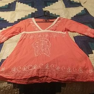 Pink lace tunic